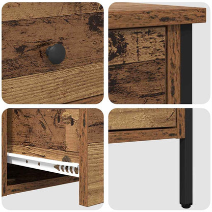 Comodino con cassetto Legno vecchio 40 x 42 x 50 cm