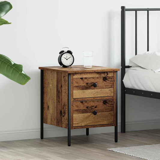 Comodino con cassetto Legno vecchio 40 x 42 x 50 cm | homemem39
