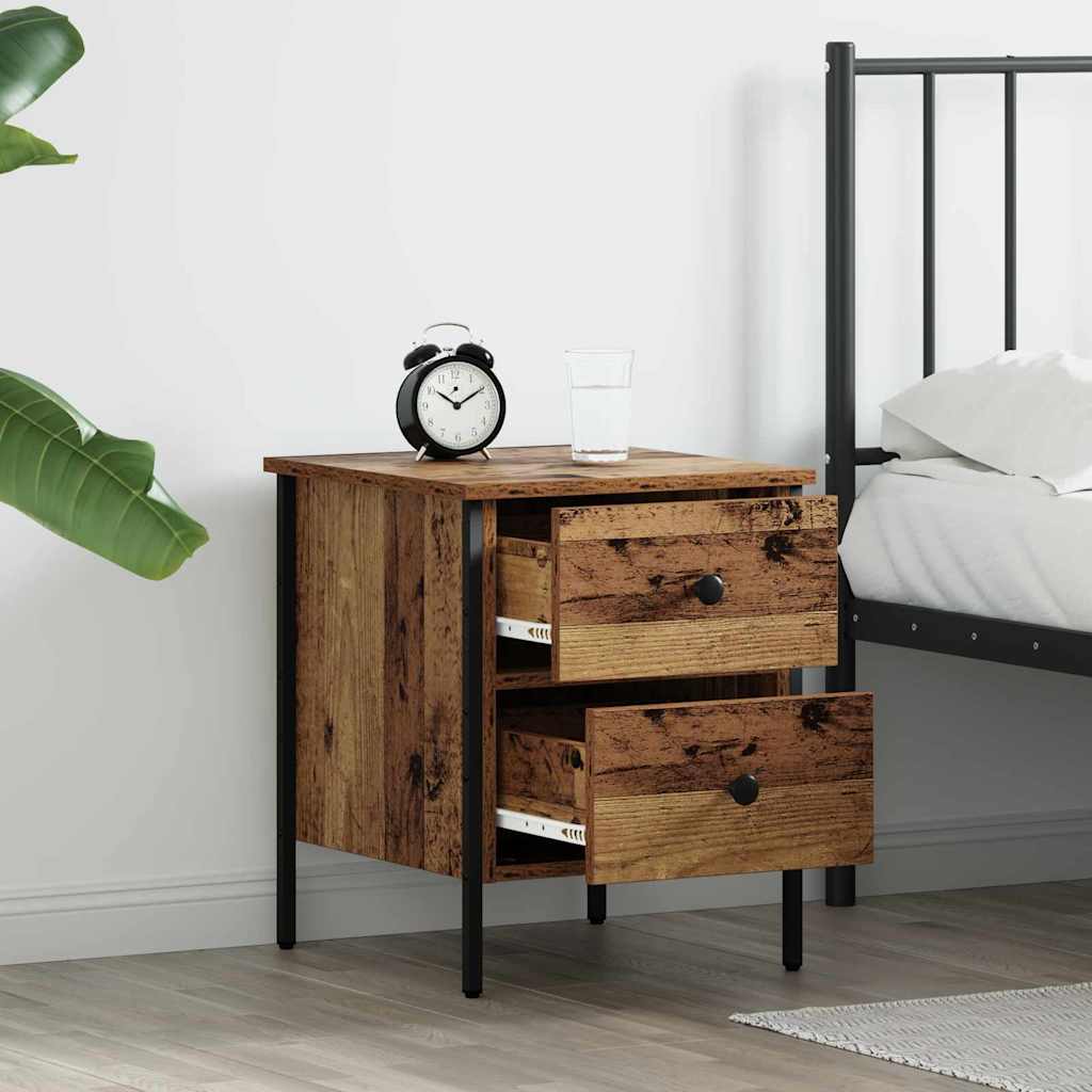 Comodino con cassetto Legno vecchio 40 x 42 x 50 cm | homemem39