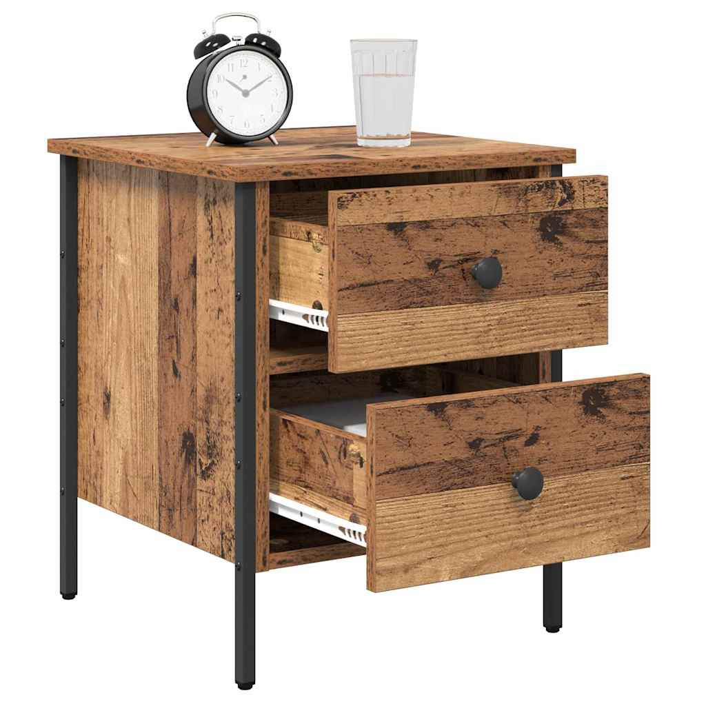 Comodino con cassetto Legno vecchio 40 x 42 x 50 cm | homemem39
