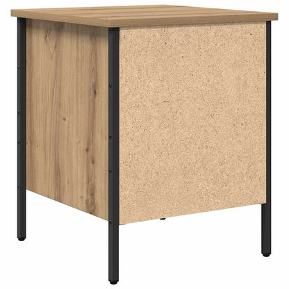 Comodino con cassetto rovere artigianale 40 x 42 x 50 cm | homemem39