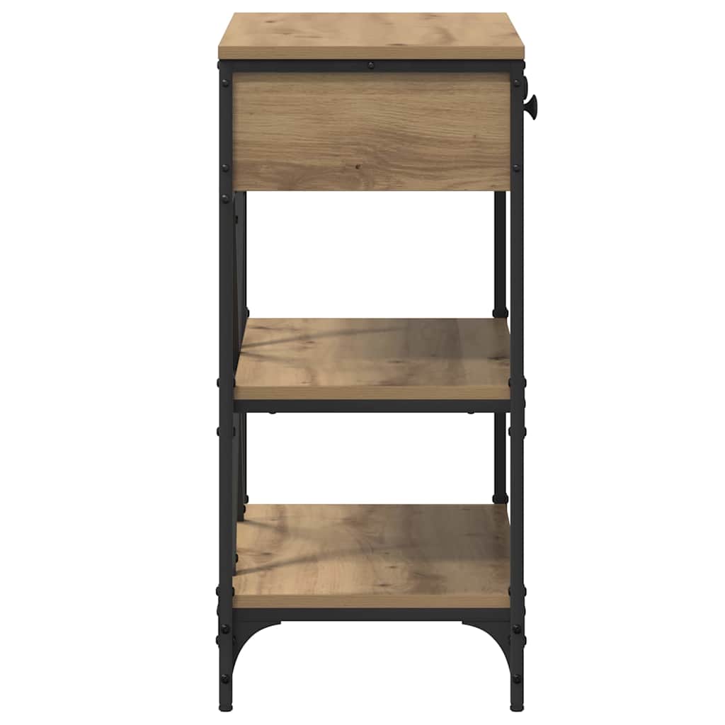 Tavolo consolle con cassetto Marrone 100 x 34,5 x 75 cm legno