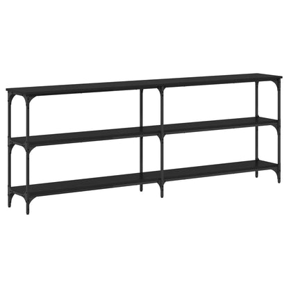 Tavolo consolle Rovere nero 200 x 29 x 75 cm