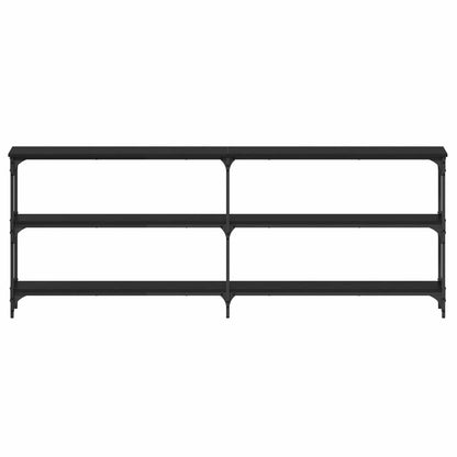 Tavolo consolle Rovere nero 200 x 29 x 75 cm