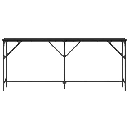 Tavolo consolle Rovere nero 180 x 23 x 75 cm
