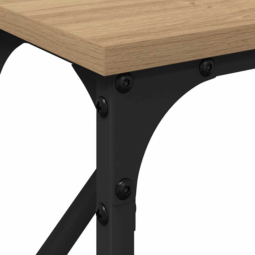 Tavolo consolle rovere artigianale 140 x 23 x 75 cm