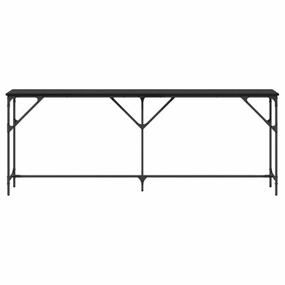 Tavolo consolle Rovere nero 200 x 29 x 75 cm