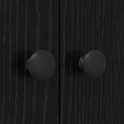 Armadio per Lavatrice Rovere Nero 68 x 48,5 x 194 cm | homemem39