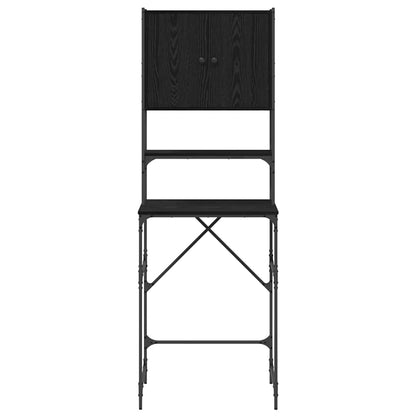 Armadio per Lavatrice Rovere Nero 68 x 48,5 x 194 cm