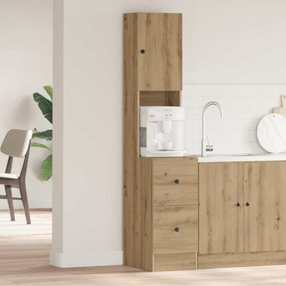 Credenza da cucina Rovere artigianale 32 x 50 x 180 cm
