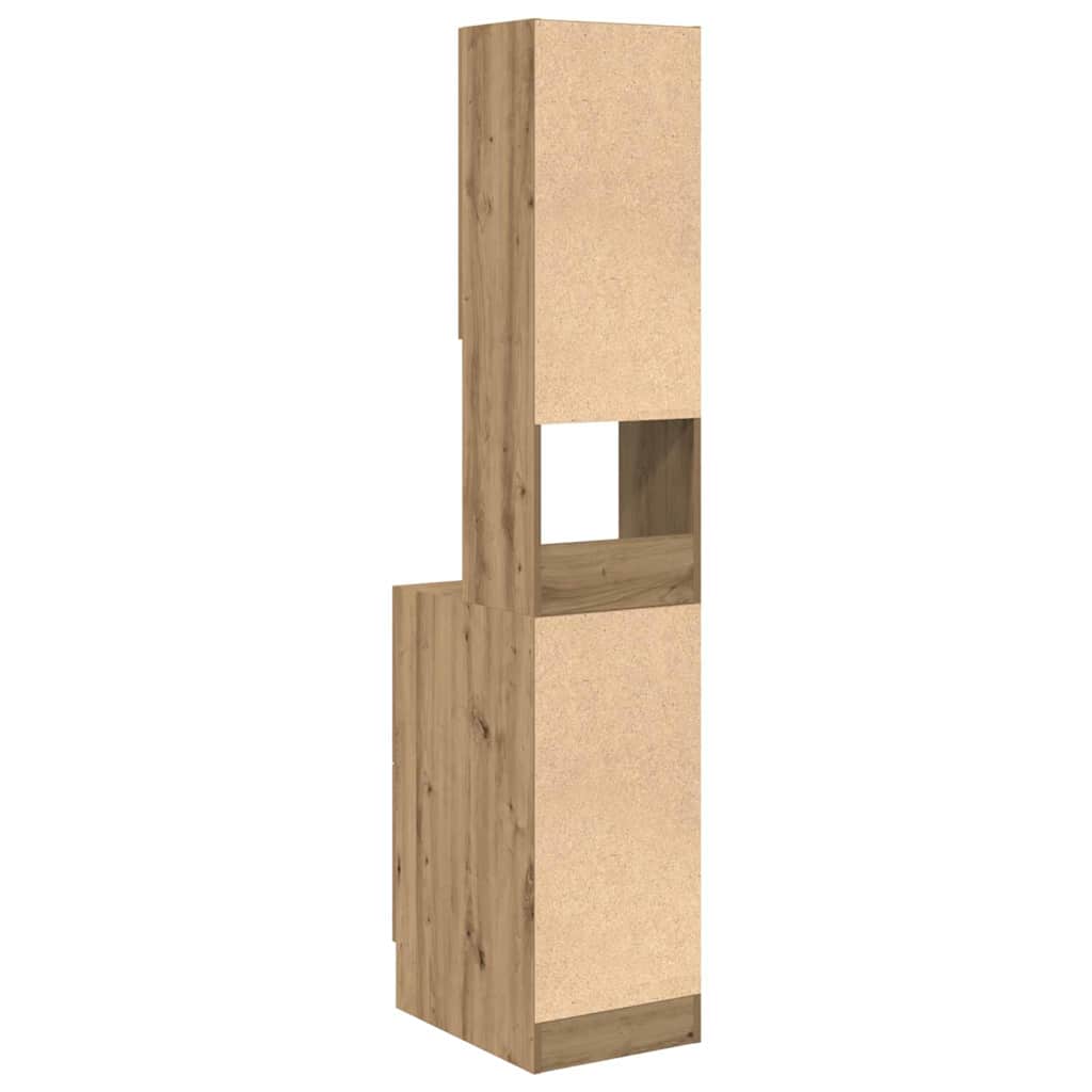 Credenza da cucina Rovere artigianale 32 x 50 x 180 cm | homemem39