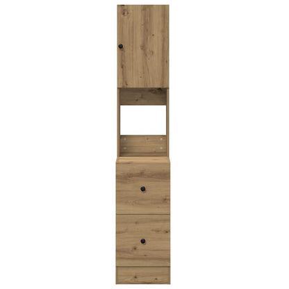 Credenza da cucina Rovere artigianale 32 x 50 x 180 cm | homemem39