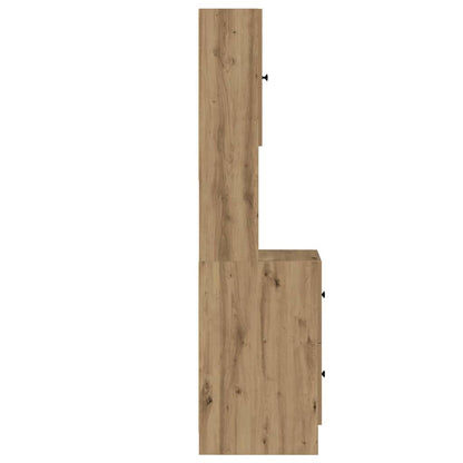 Credenza da cucina Rovere artigianale 32 x 50 x 180 cm