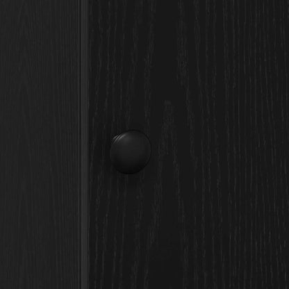 Credenza da cucina con cassetto Rovere Nero 32 x 50 x 180 cm | homemem39