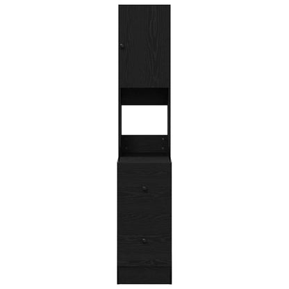 Credenza da cucina con cassetto Rovere Nero 32 x 50 x 180 cm | homemem39