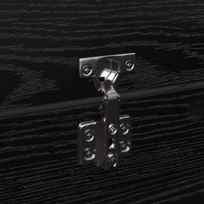 Mobile per scarpe con cassetto Rovere Nero 100,5 x 28 x 100 cm