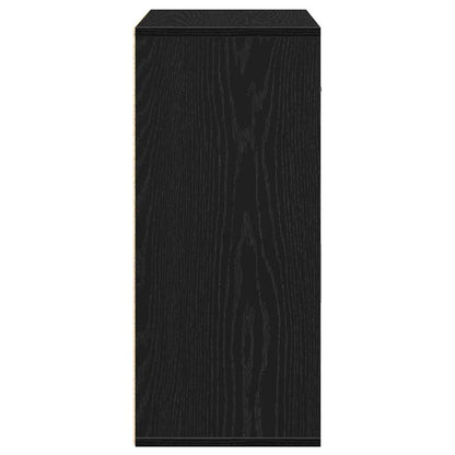 Credenza Rovere Nero 60 x 31 x 70 cm Legno multistrato
