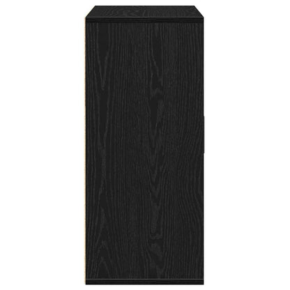 Credenza Rovere Nero 60 x 31 x 70 cm Legno multistrato