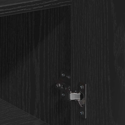 Credenza Rovere Nero 60 x 30 x 84 cm Legno multistrato