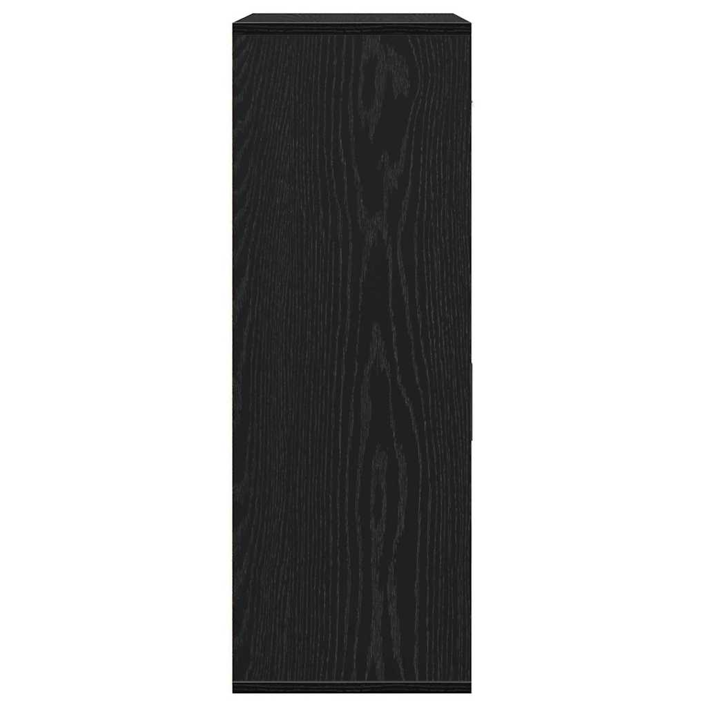 Credenza Rovere Nero 60 x 30 x 84 cm Legno multistrato