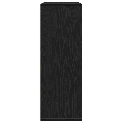 Credenza Rovere Nero 60 x 30 x 84 cm Legno multistrato