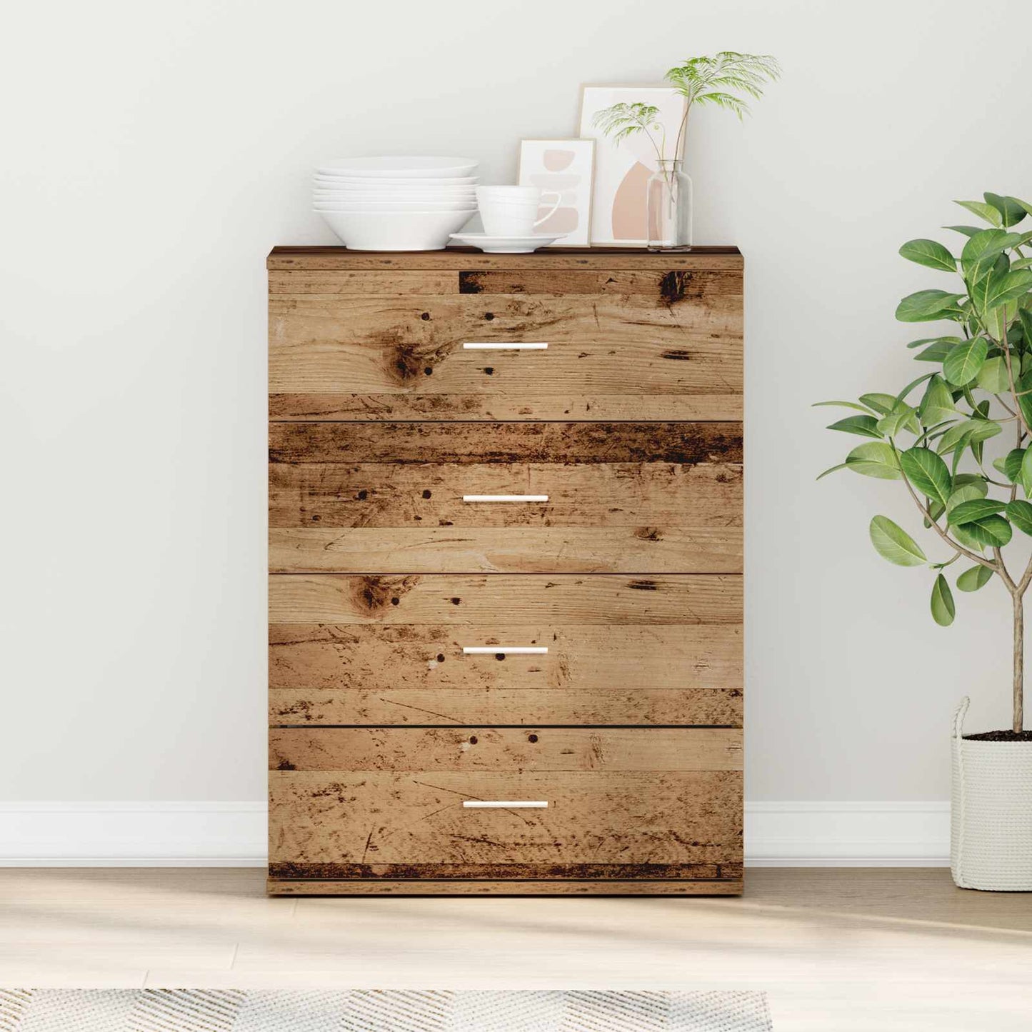 Credenza Legno vecchio 60 x 39 x 80 cm Legno multistrato