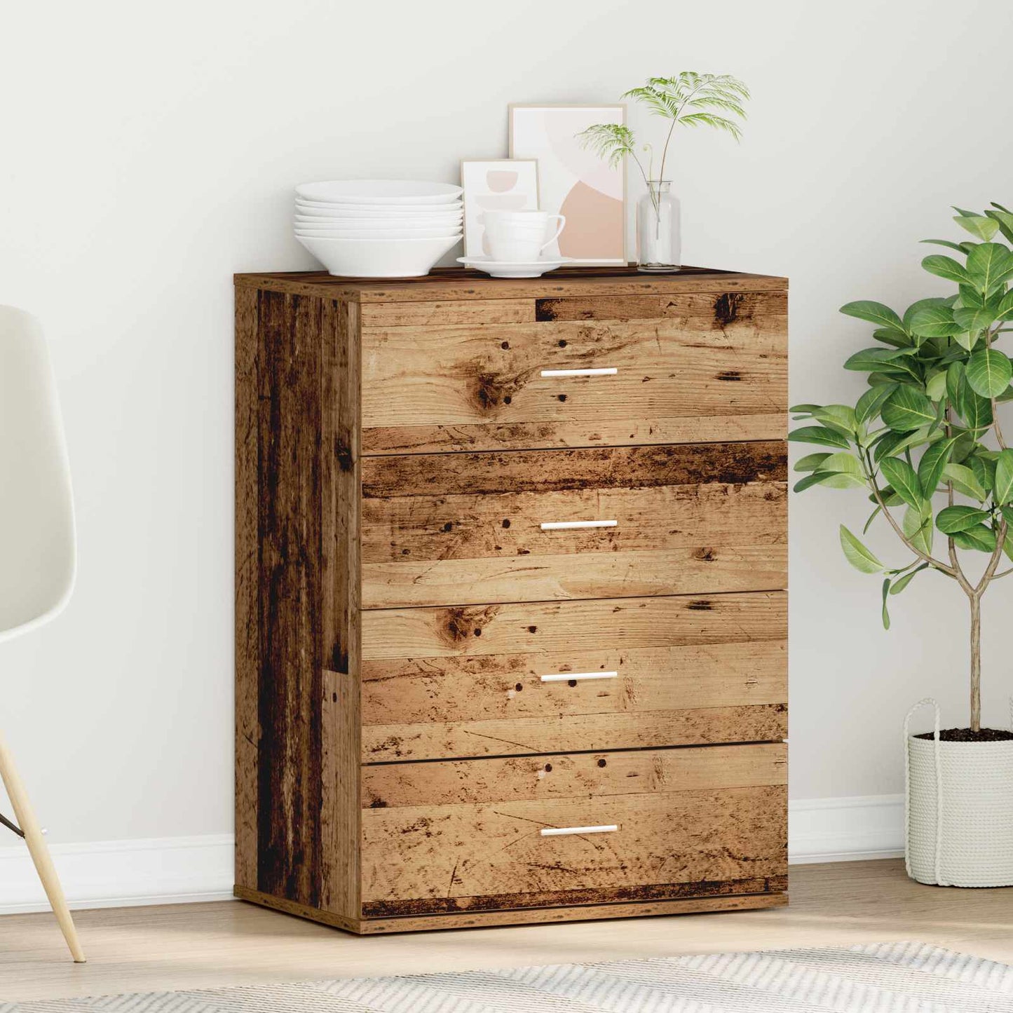 Credenza Legno vecchio 60 x 39 x 80 cm Legno multistrato