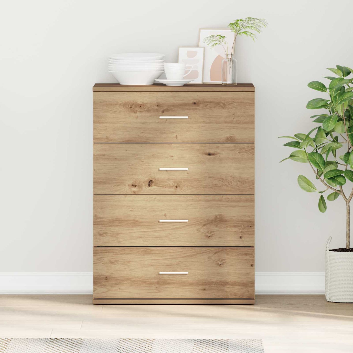 Credenza Rovere artigianale 60 x 39 x 80 cm Legno multistrato