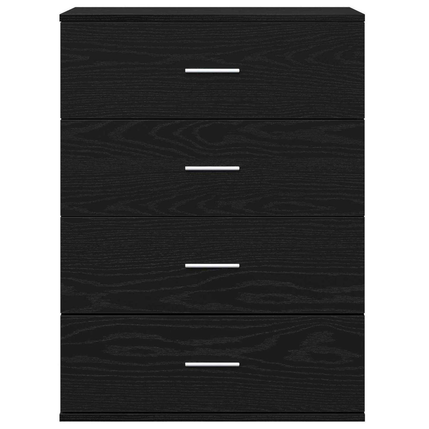 Credenza Rovere Nero 60 x 39 x 80 cm Legno multistrato
