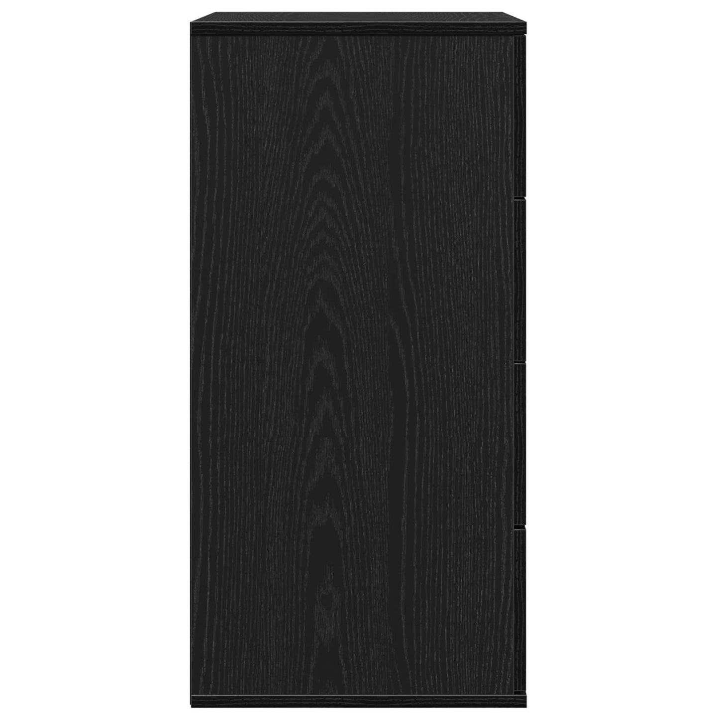 Credenza Rovere Nero 60 x 39 x 80 cm Legno multistrato