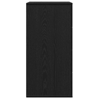 Credenza Rovere Nero 60 x 39 x 80 cm Legno multistrato