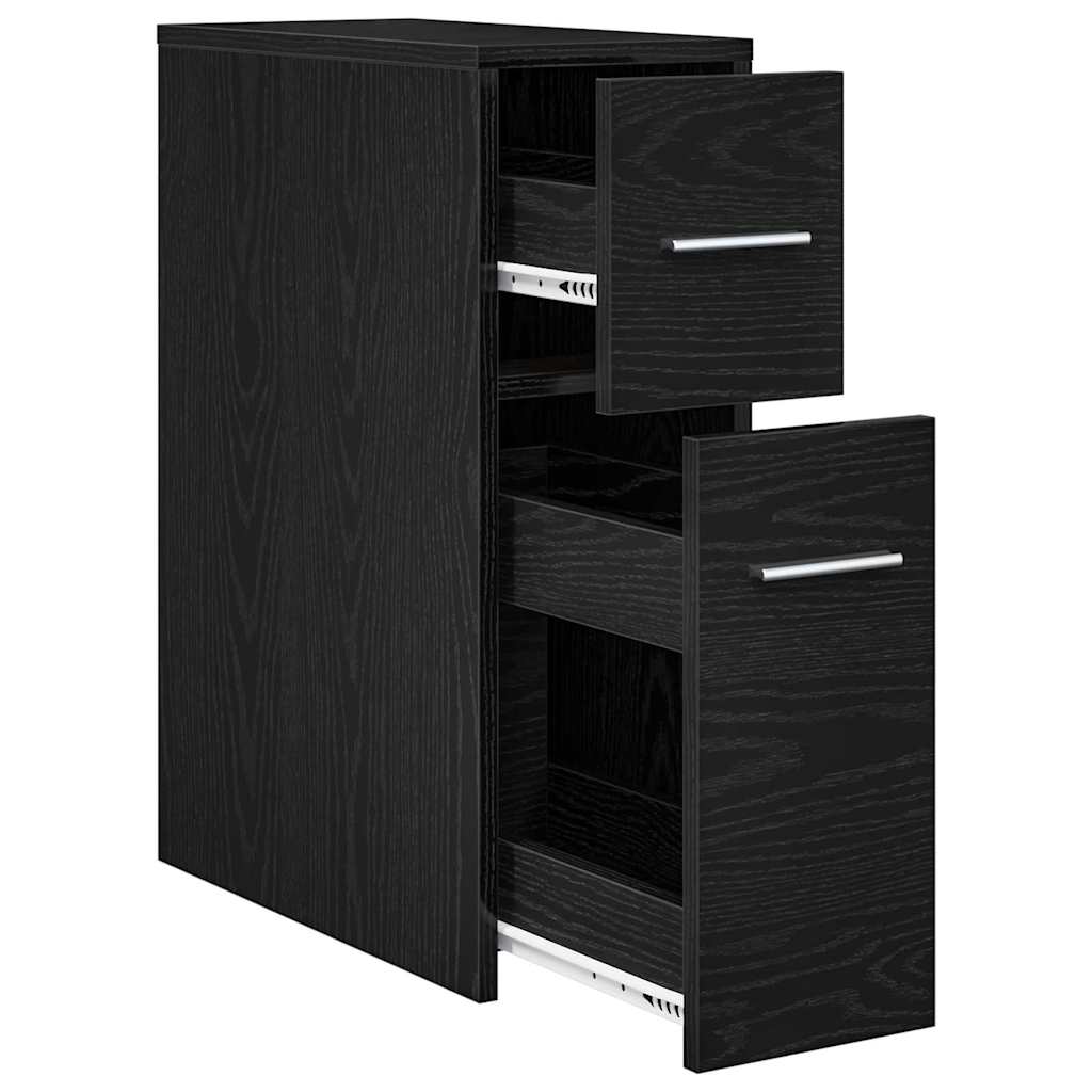Set di mobili per il bagno 22 x 44 x 61.5 cm Rovere Nero | homemem39