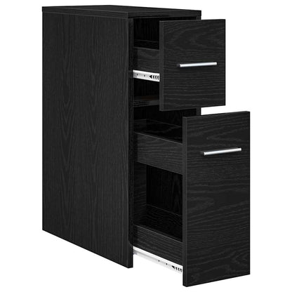 Set di mobili per il bagno 22 x 44 x 61.5 cm Rovere Nero | homemem39