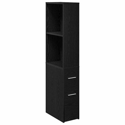 Set di mobili per il bagno 22 x 41 x 135 cm Rovere Nero | homemem39
