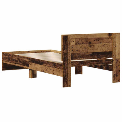 Struttura del letto Legno vecchio 90 x 200 cm Legno multistrato | homemem39
