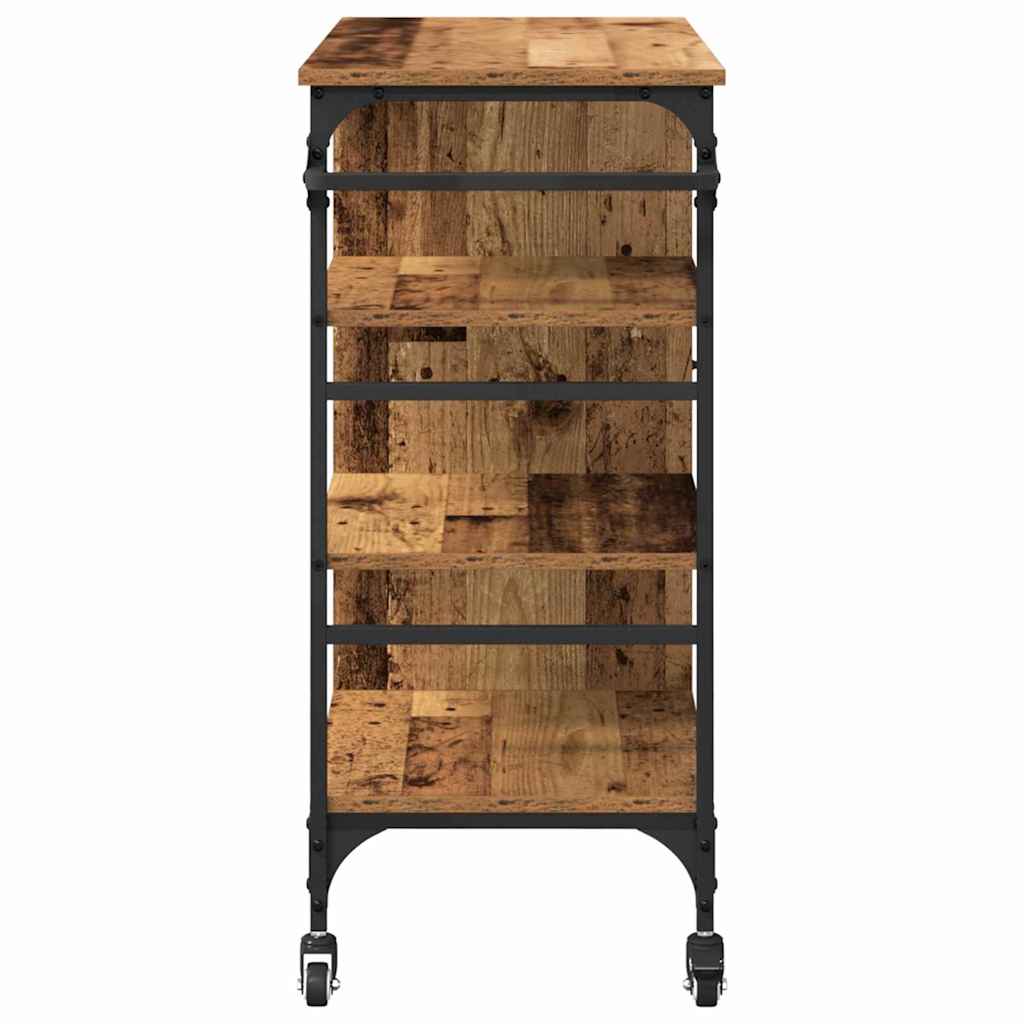 Carrello da Cucina Legno vecchio 87,5 x 39 x 84,5 cm