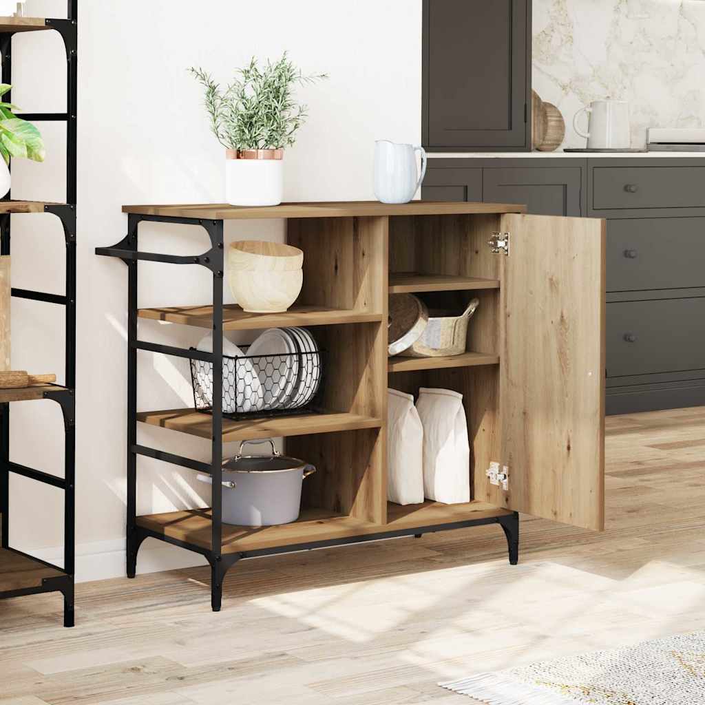 Carrello da Cucina Rovere artigianale 87,5 x 39 x 84,5 cm