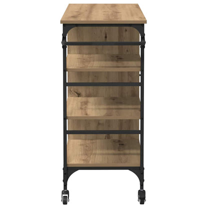 Carrello da Cucina Rovere artigianale 87,5 x 39 x 84,5 cm