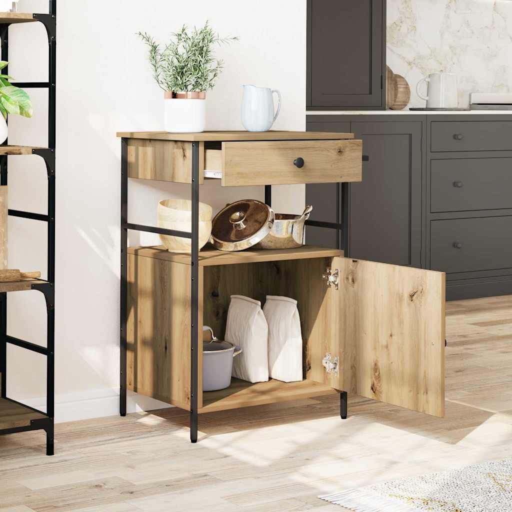 Carrello da Cucina Rovere artigianale 56 x 43 x 89,5 cm