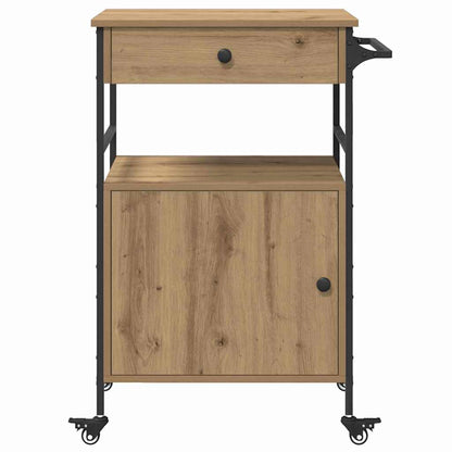 Carrello da Cucina Rovere artigianale 56 x 43 x 89,5 cm