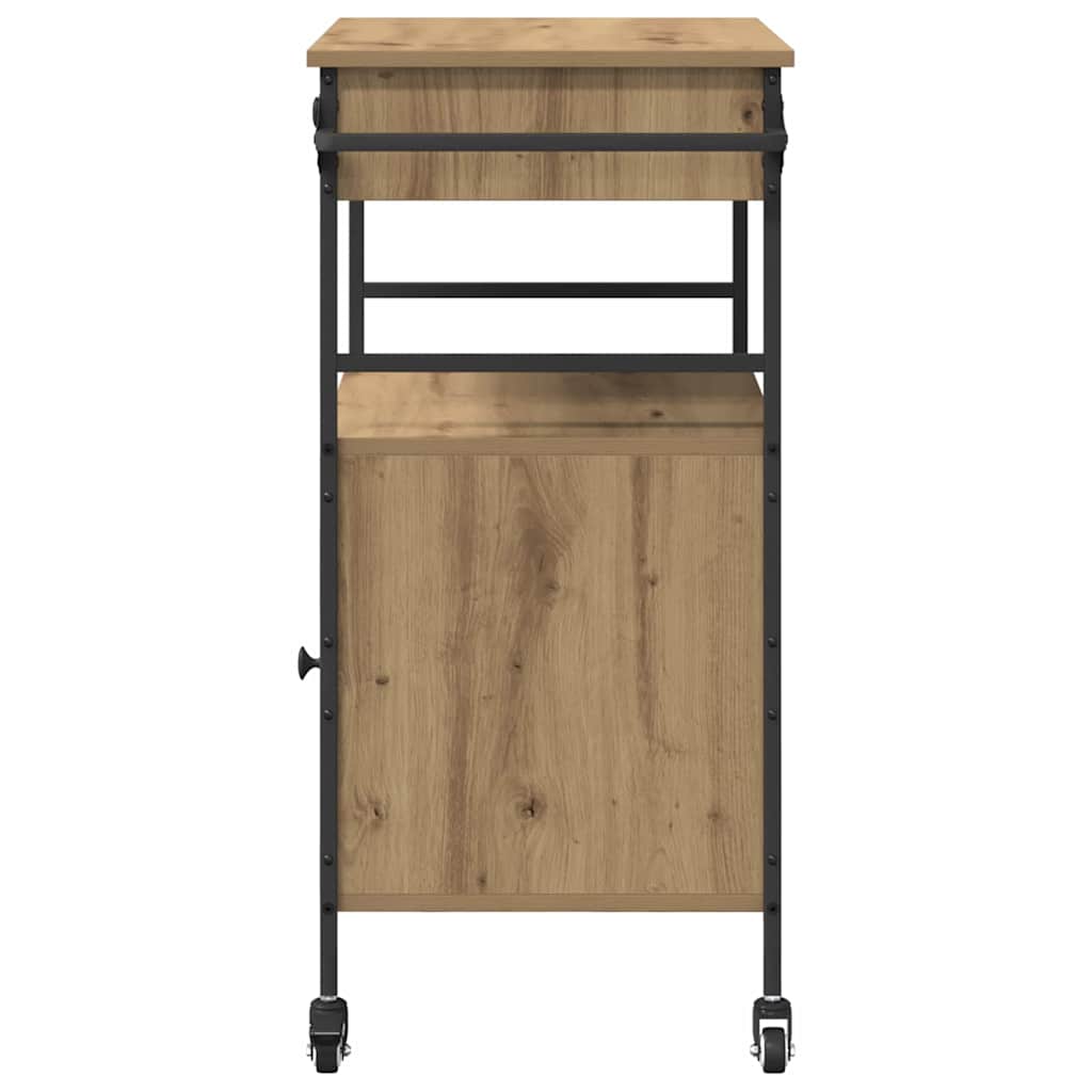 Carrello da Cucina Rovere artigianale 56 x 43 x 89,5 cm