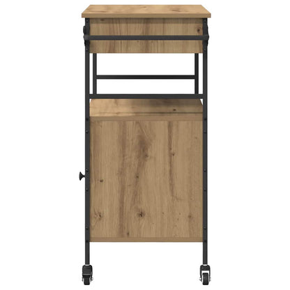 Carrello da Cucina Rovere artigianale 56 x 43 x 89,5 cm