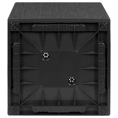 Vaso da giardino Antracite 36 x 36 x 35 cm Polipropilene