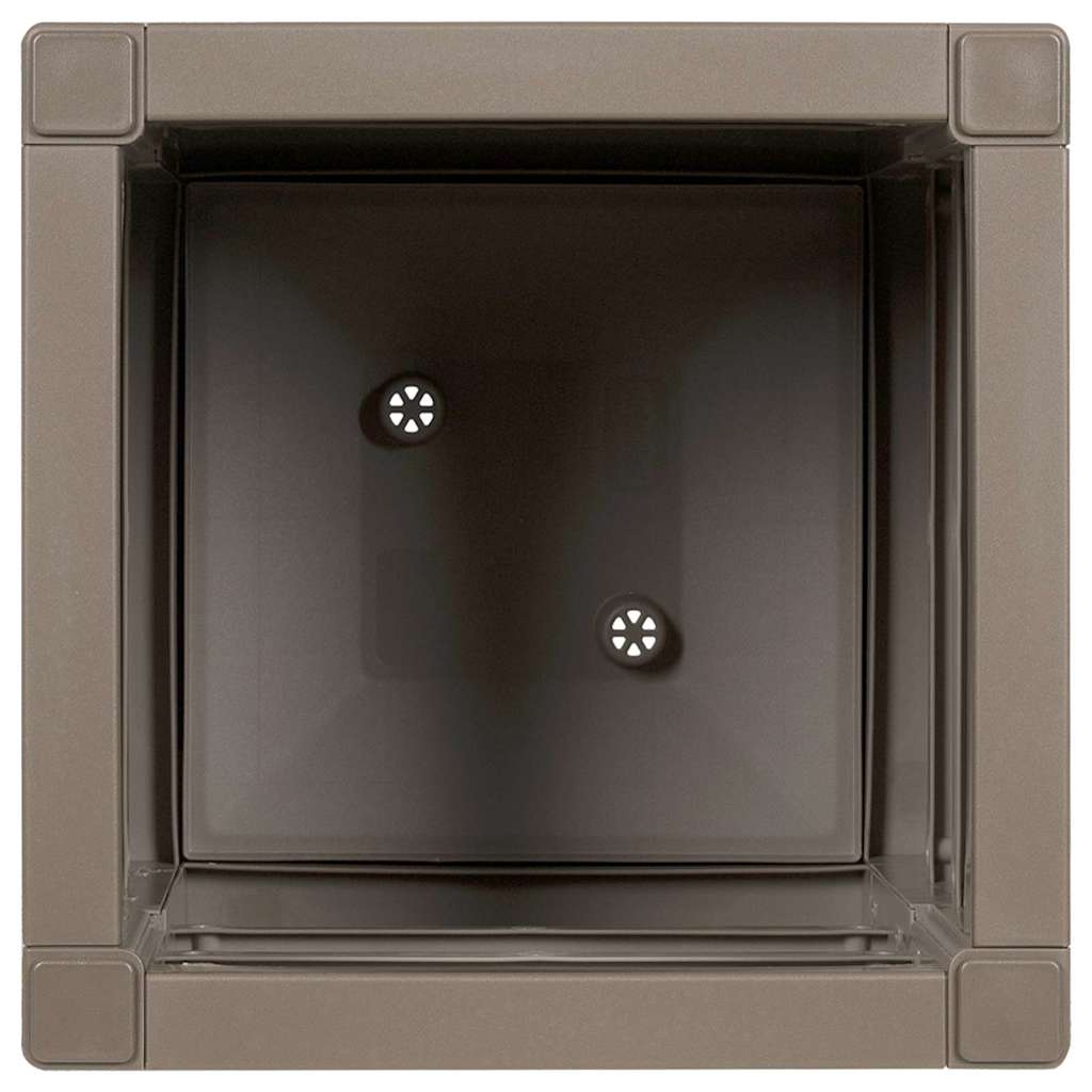 Vaso da giardino Grigio 36 x 36 x 35 cm Polipropilene