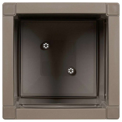 Vaso da giardino Grigio 36 x 36 x 35 cm Polipropilene