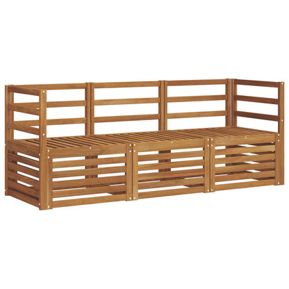 Set divani 3 pcs Naturale Legno di Acacia Massello | homemem39