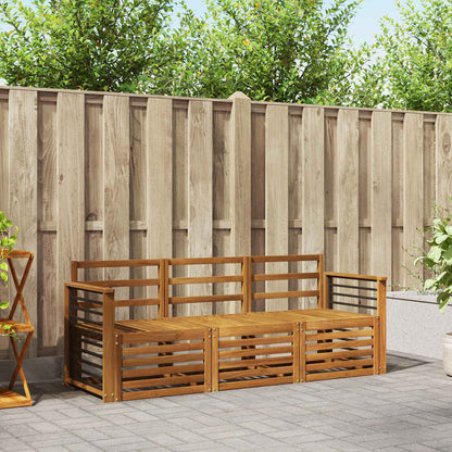 Set divani 3 pcs Legno di Acacia Massello