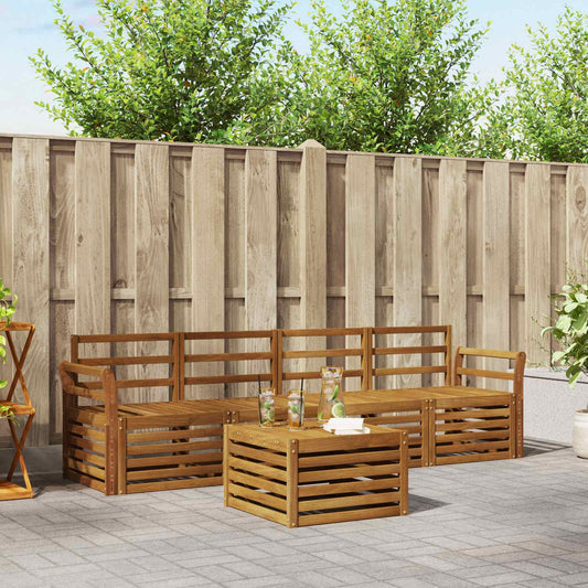 Set divani Naturale Legno di Acacia Massello | homemem39