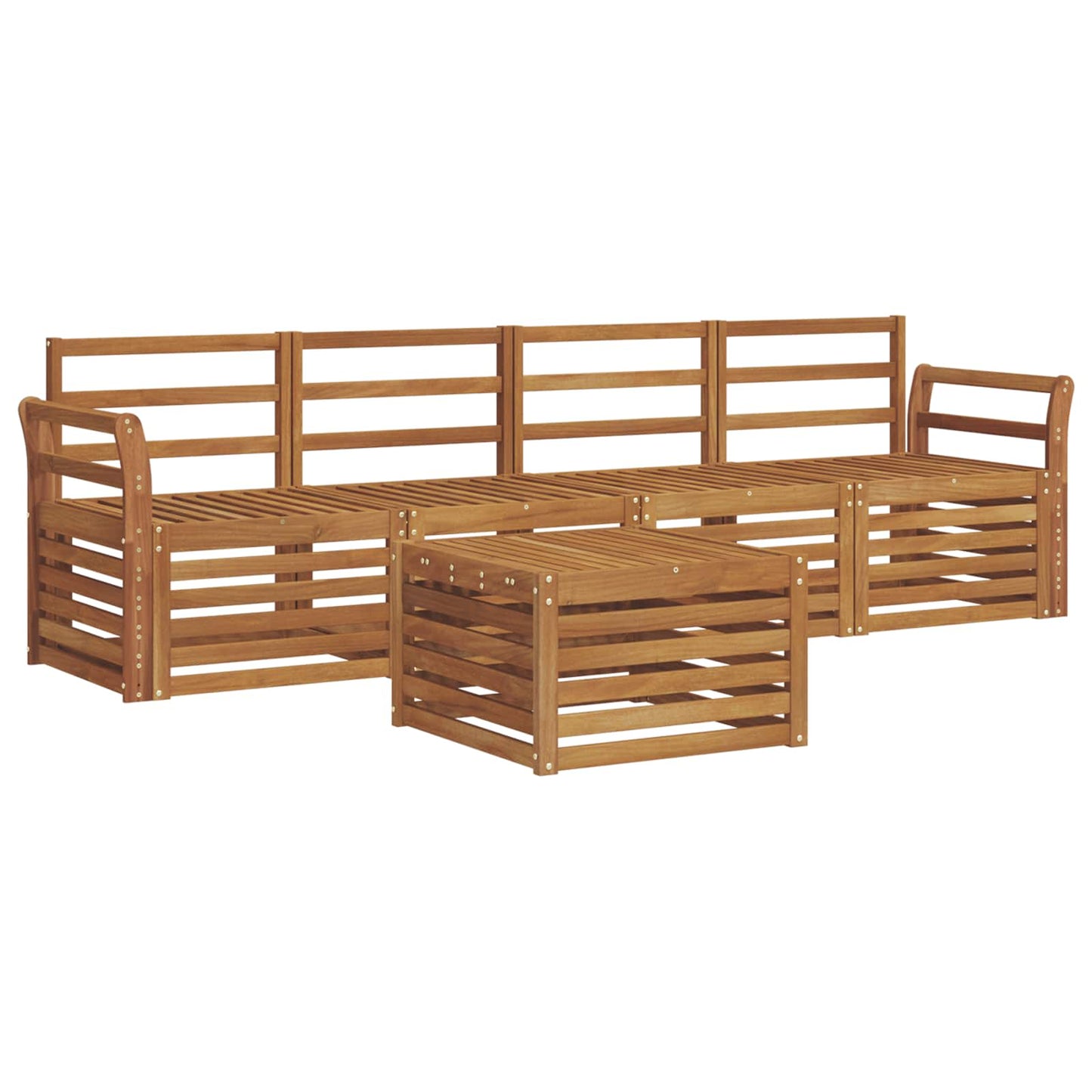 Set divani Naturale Legno di Acacia Massello | homemem39