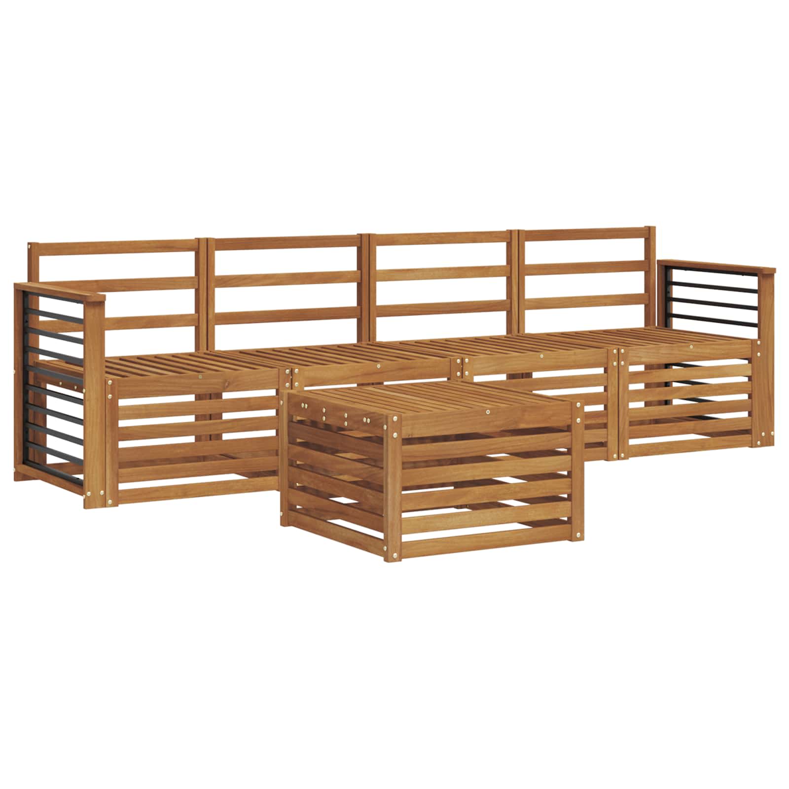Set divani Naturale Legno di Acacia Massello | homemem39